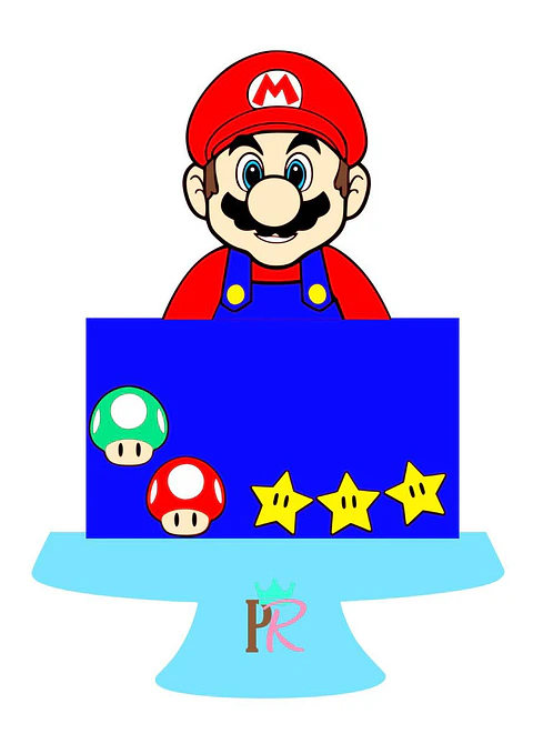 Arquivo de Corte Topo de Bolo Super Mario 4