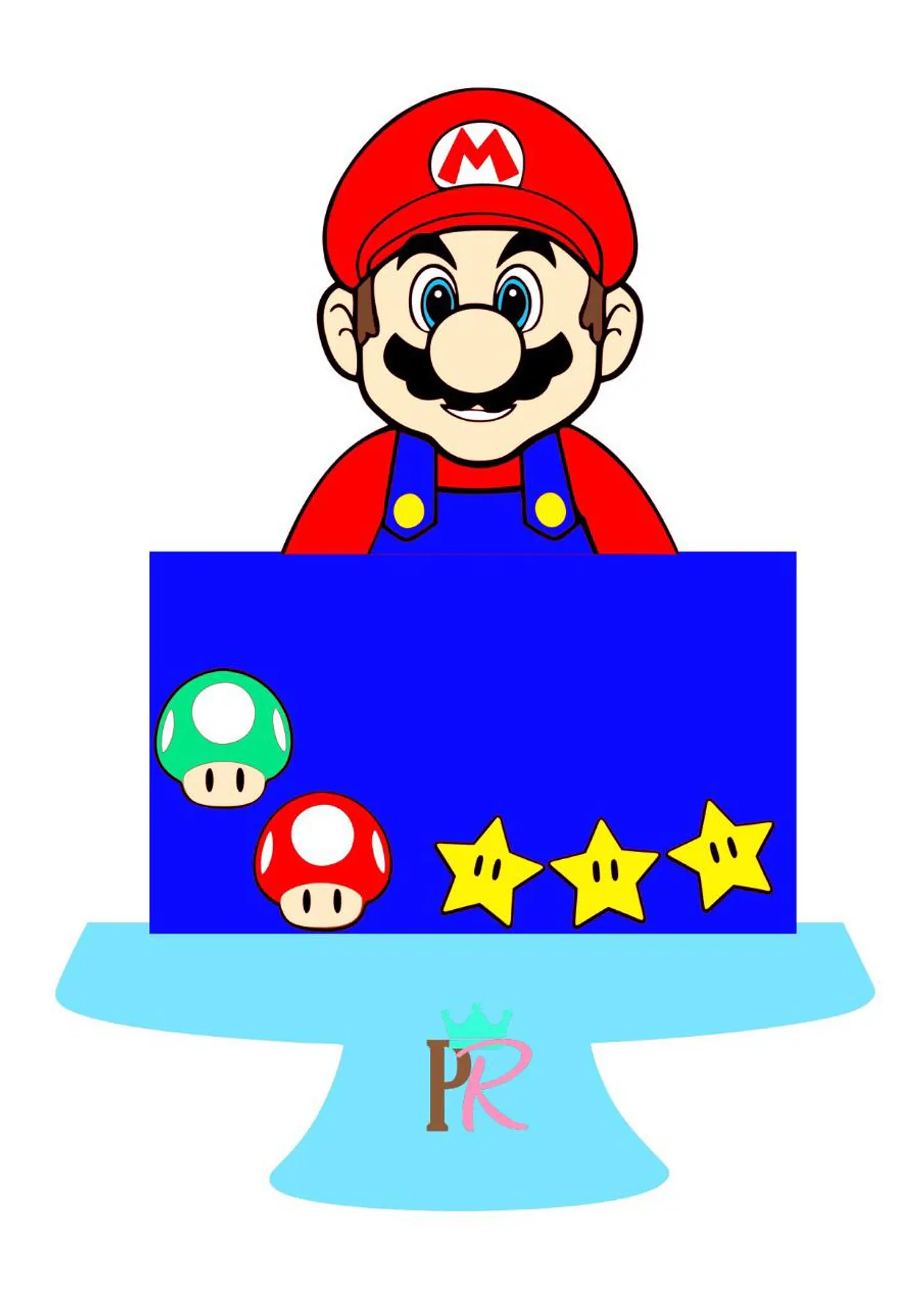 Arquivo de Corte Topo de Bolo Super Mario 4 1