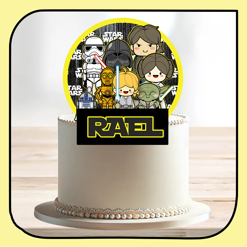 Arquivo de Corte Topo de Bolo Star Wars 23 1