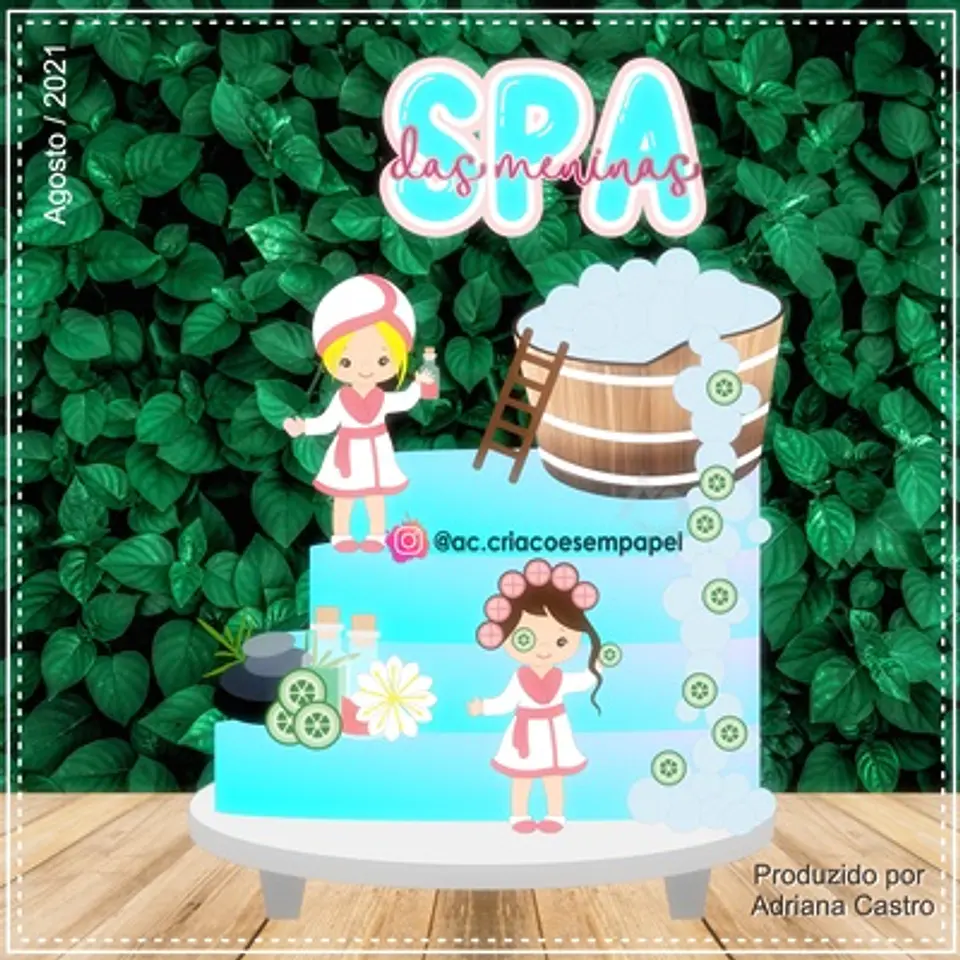 Arquivo de Corte Topo de Bolo Spa 2 1