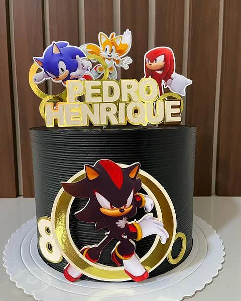 Arquivo de Corte Topo de Bolo Sonic 67