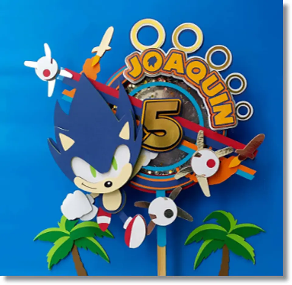 Arquivo de Corte Topo de Bolo Sonic 47 1