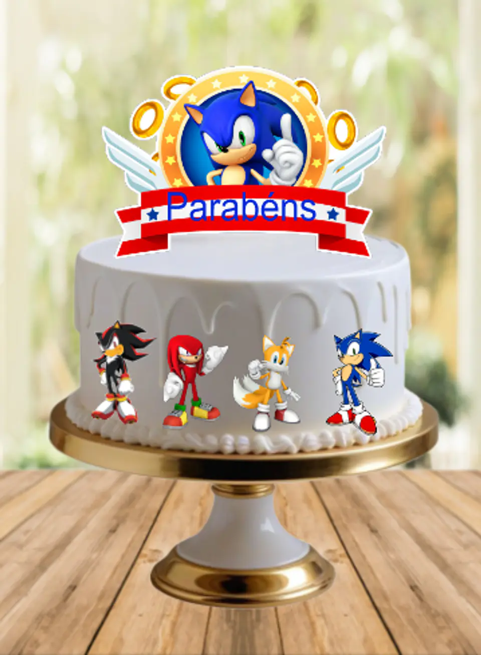Arquivo de Corte Topo de Bolo Sonic 43 1
