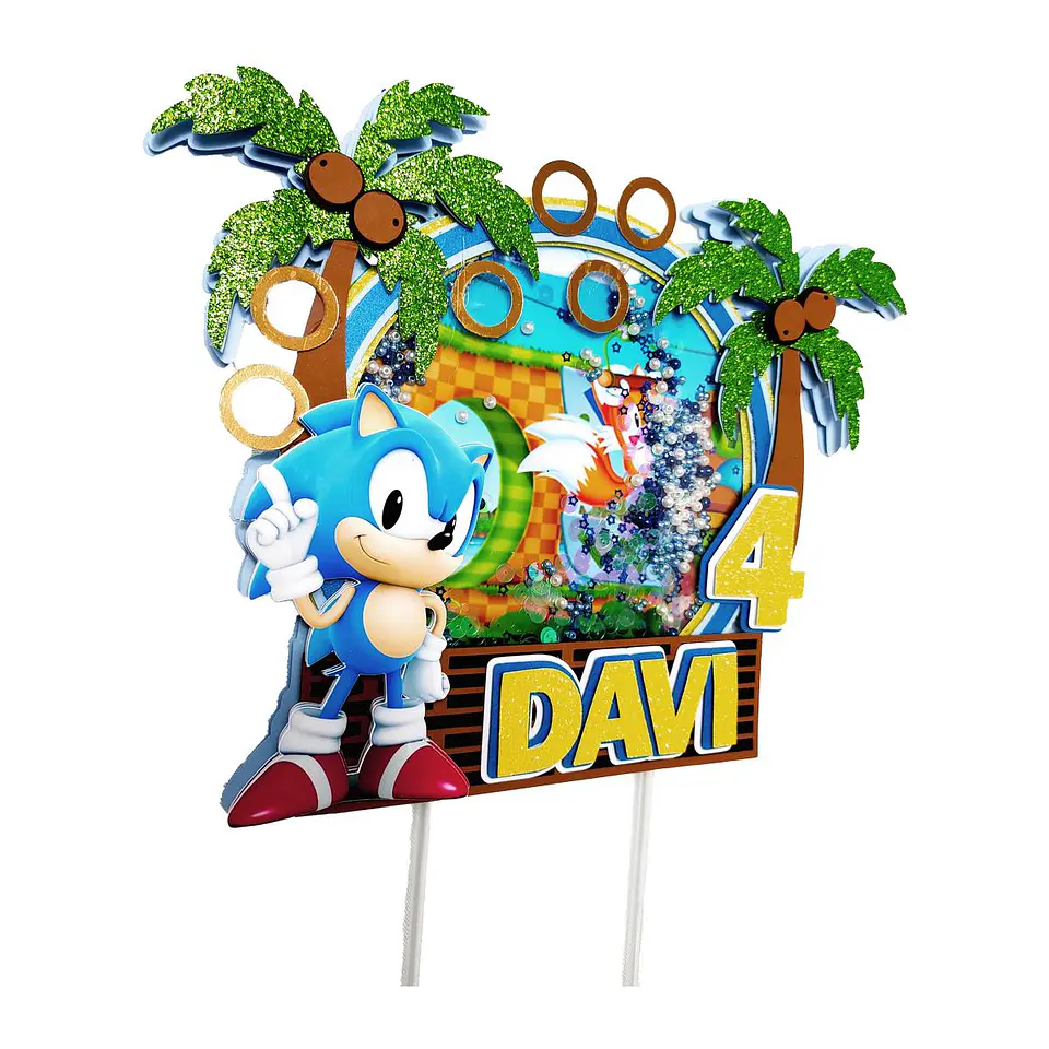Arquivo de Corte Topo de Bolo Sonic 36 1
