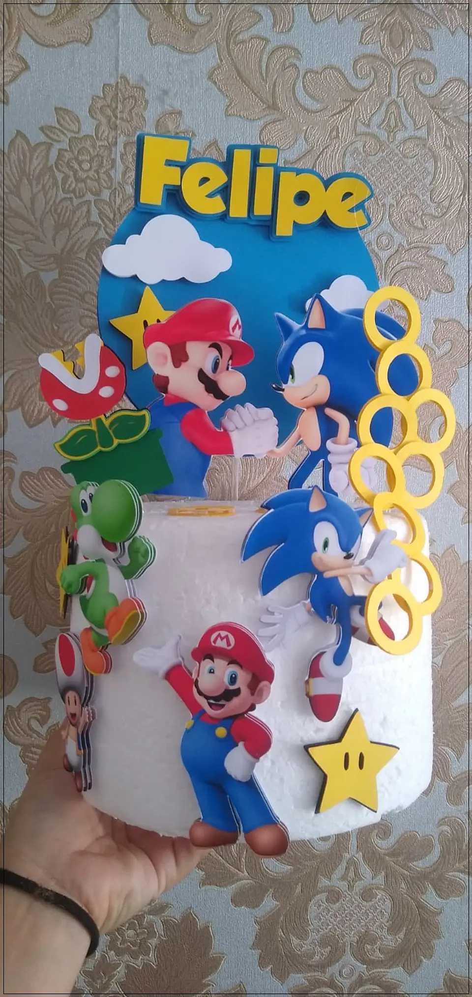 Arquivo de Corte Topo de Bolo Sonic 33 1