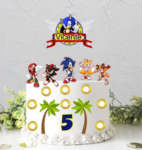 Arquivo de Corte Topo de Bolo Sonic 30