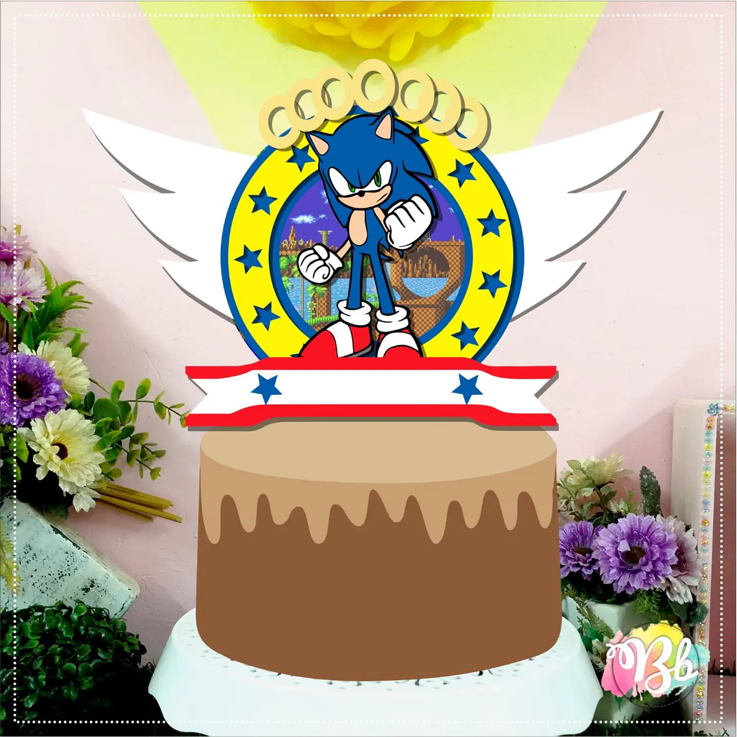 Arquivo de Corte Topo de Bolo Sonic 24 1