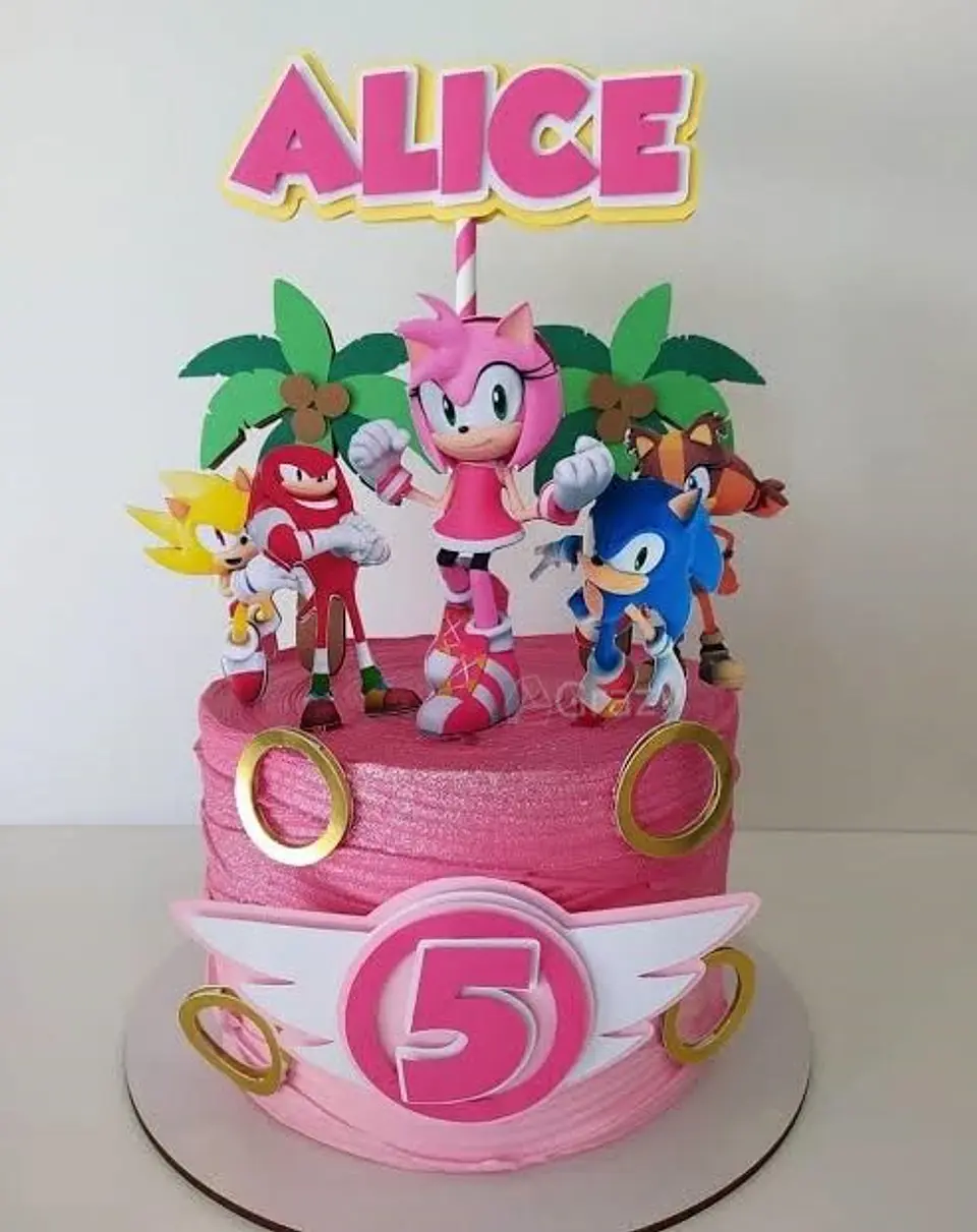 Arquivo de Corte Topo de Bolo Sonic 22 1