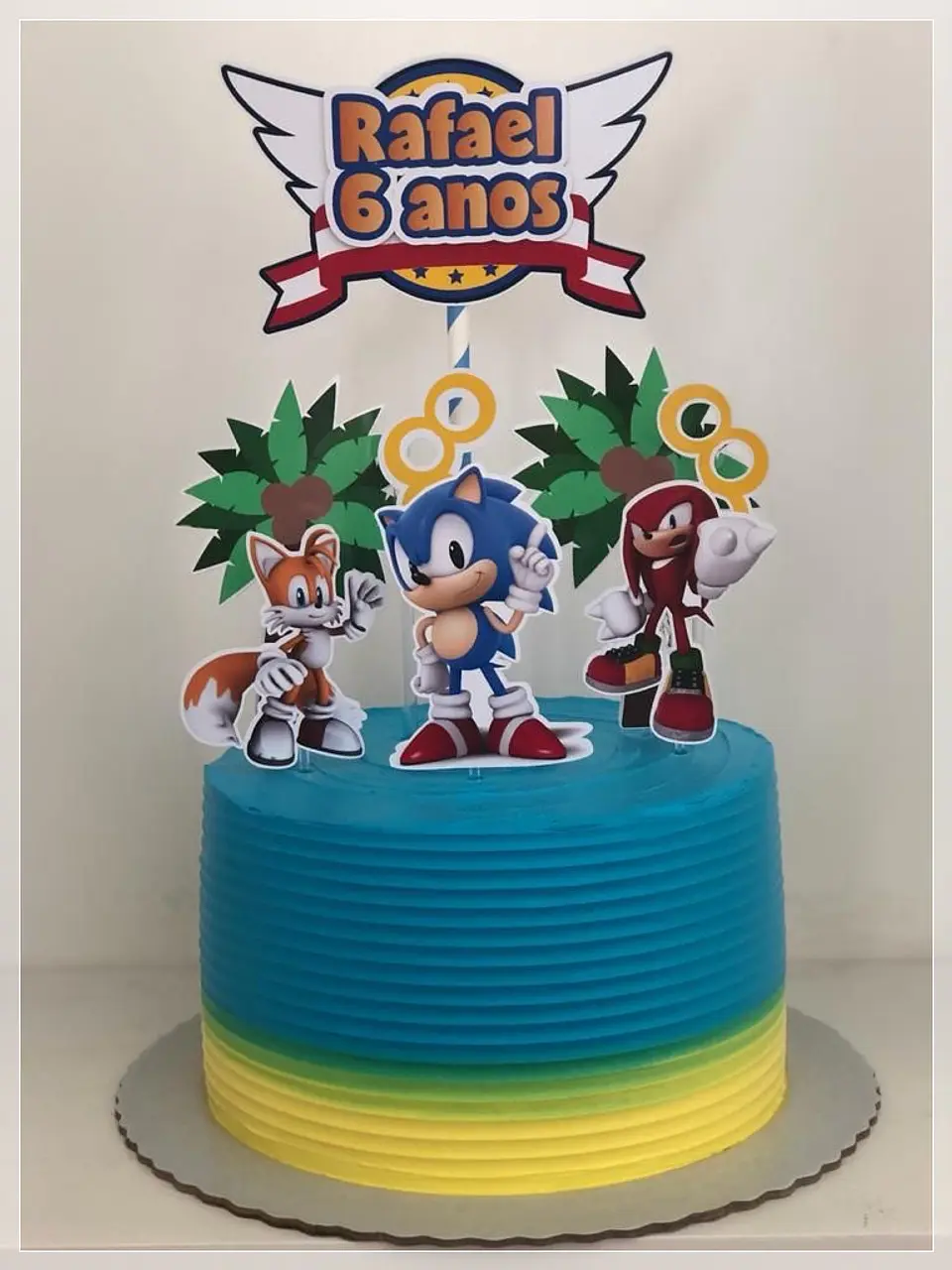 Arquivo de Corte Topo de Bolo Sonic 15 1