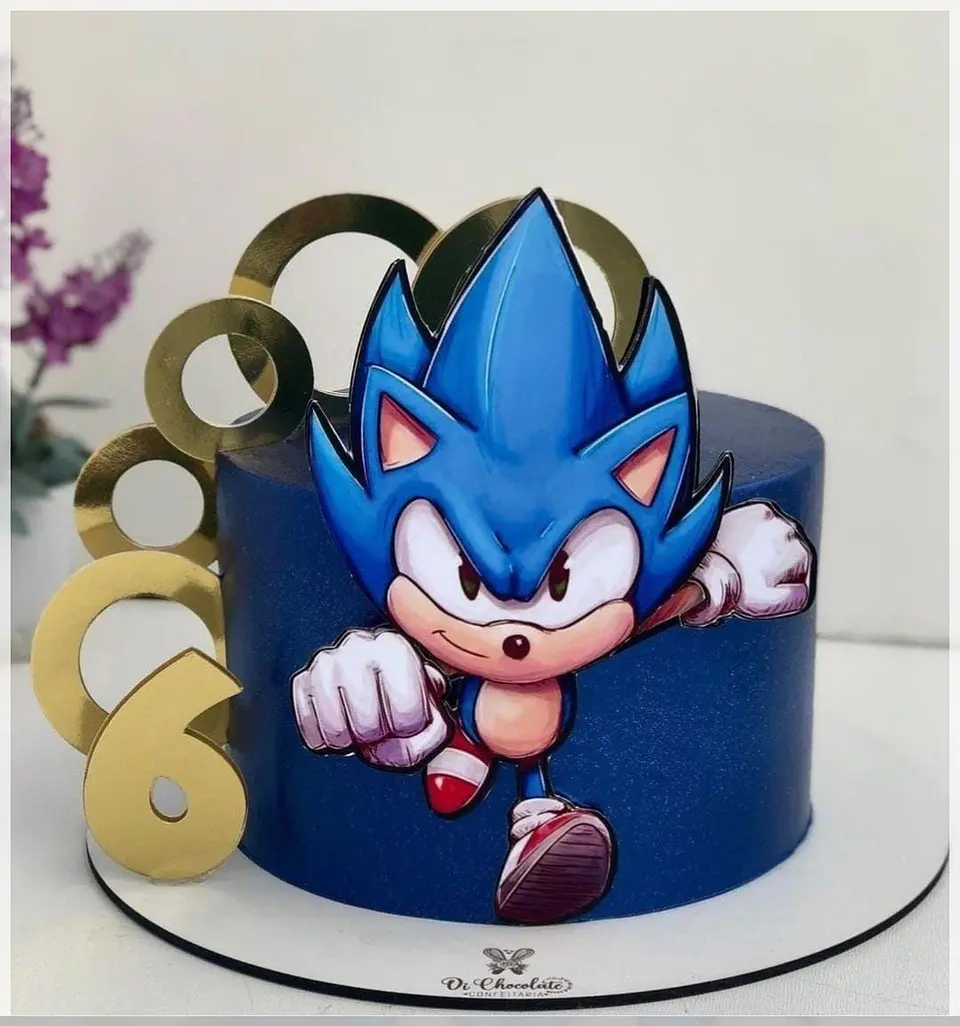 Arquivo de Corte Topo de Bolo Sonic 13 1