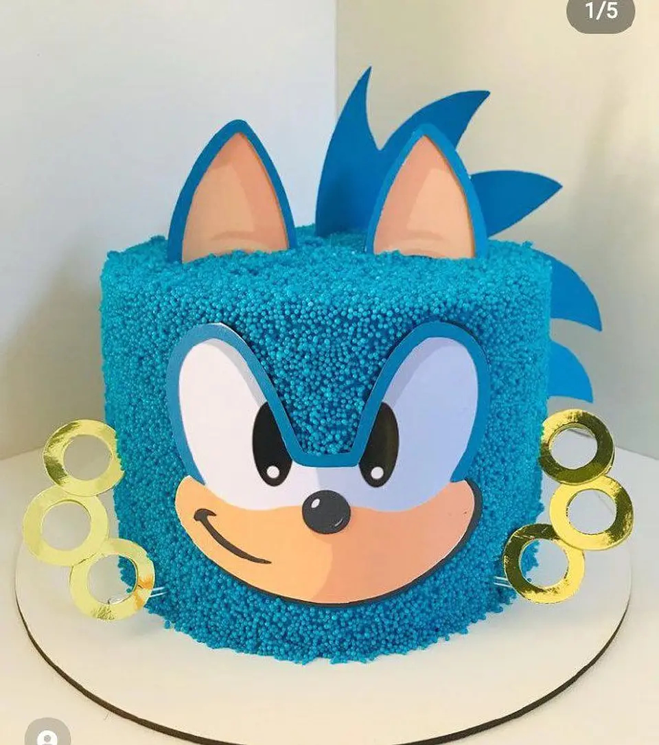 Arquivo de Corte Topo de Bolo Sonic 1 1