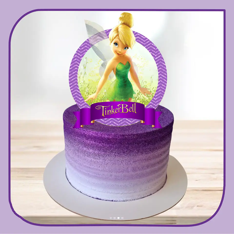 Arquivo de Corte Topo de Bolo Sininho - Tinkerbell 18 1