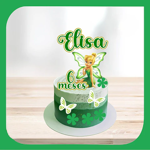 Arquivo de Corte Topo de Bolo Sininho - Tinkerbell 14