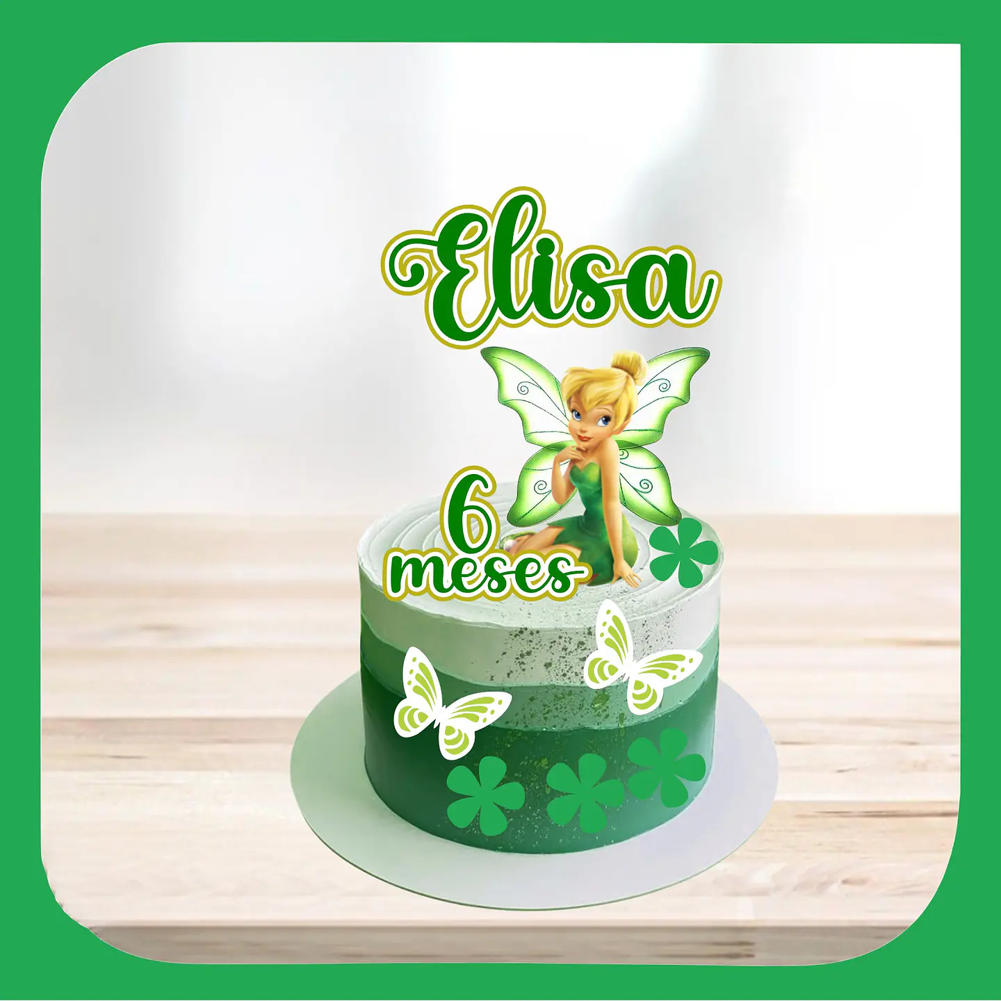 Arquivo de Corte Topo de Bolo Sininho - Tinkerbell 14 1