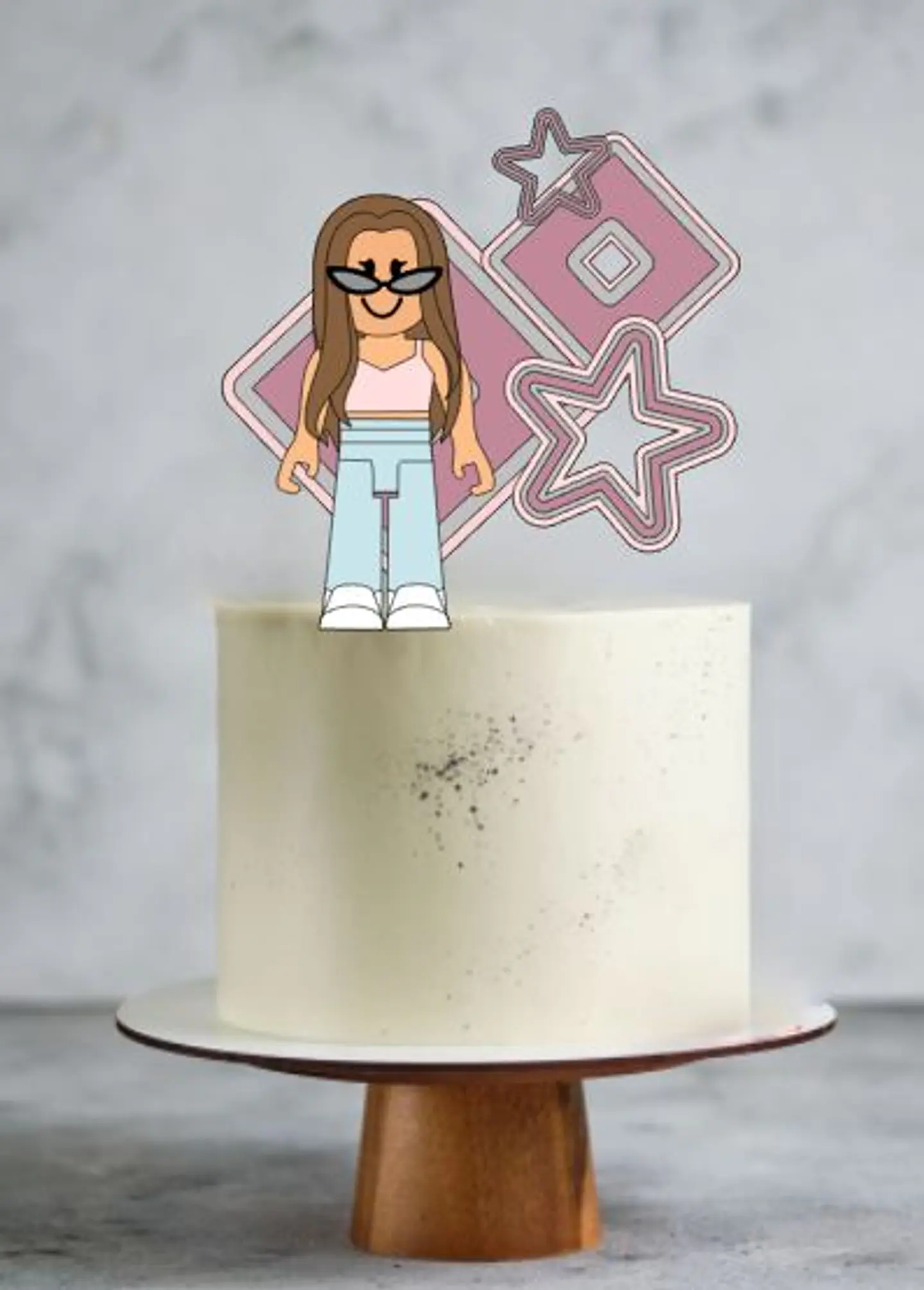 Arquivo de Corte Topo de Bolo Roblox Menina 1 1