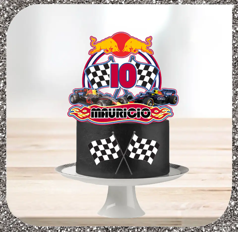 Arquivo de Corte Topo de Bolo Red Bull Formula 1 1 1