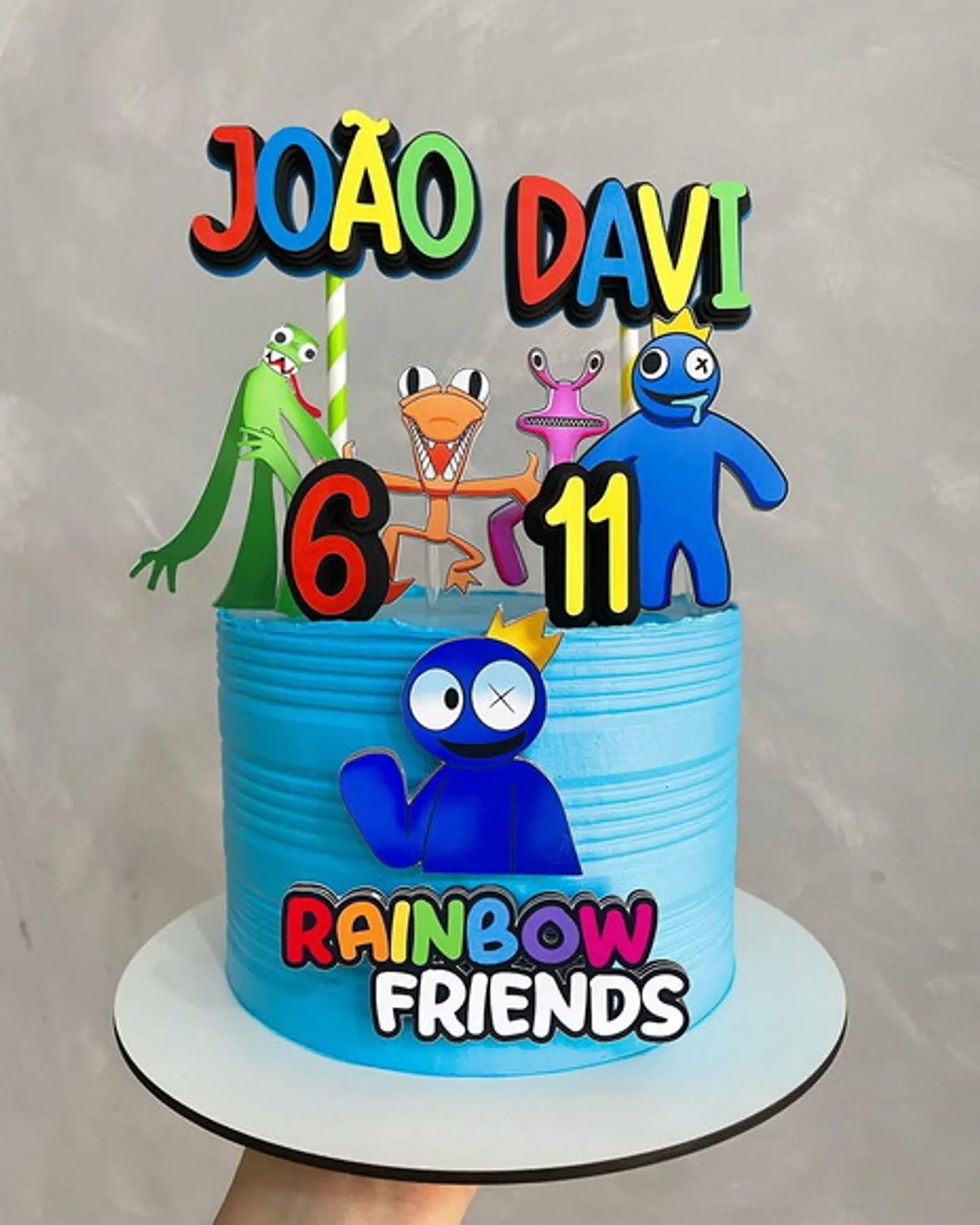 Arquivo de Corte Topo de Bolo Rainbow Friends 12 1