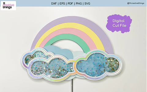 Arquivo de Corte Topo de Bolo Rainbow Friends 11