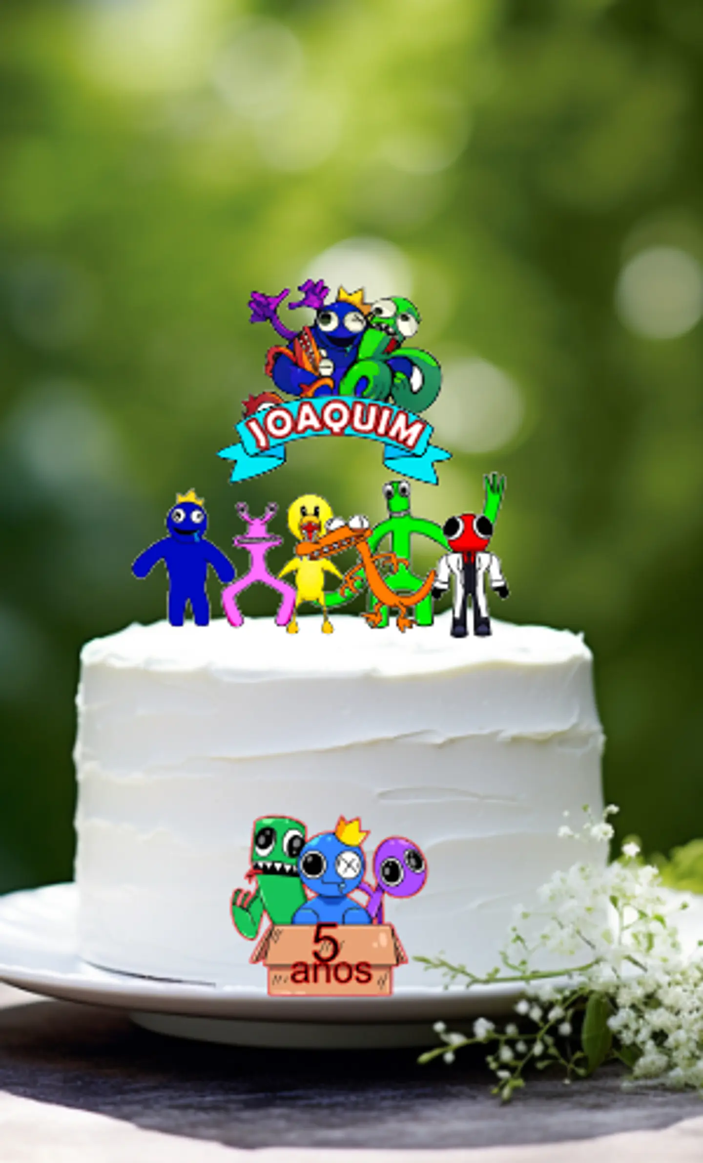 Arquivo de Corte Topo de Bolo Rainbow Friends 7 1
