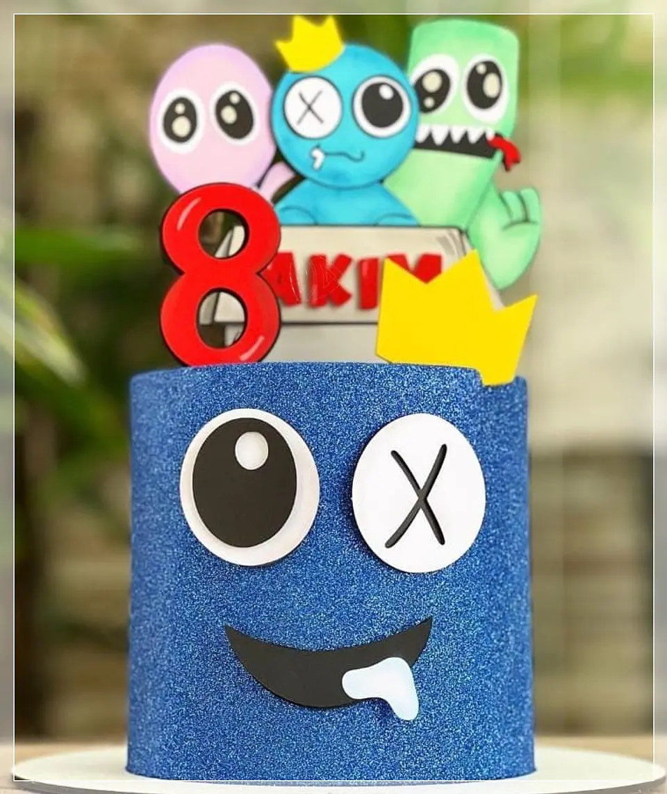 Arquivo de Corte Topo de Bolo Rainbow Friends 4 1