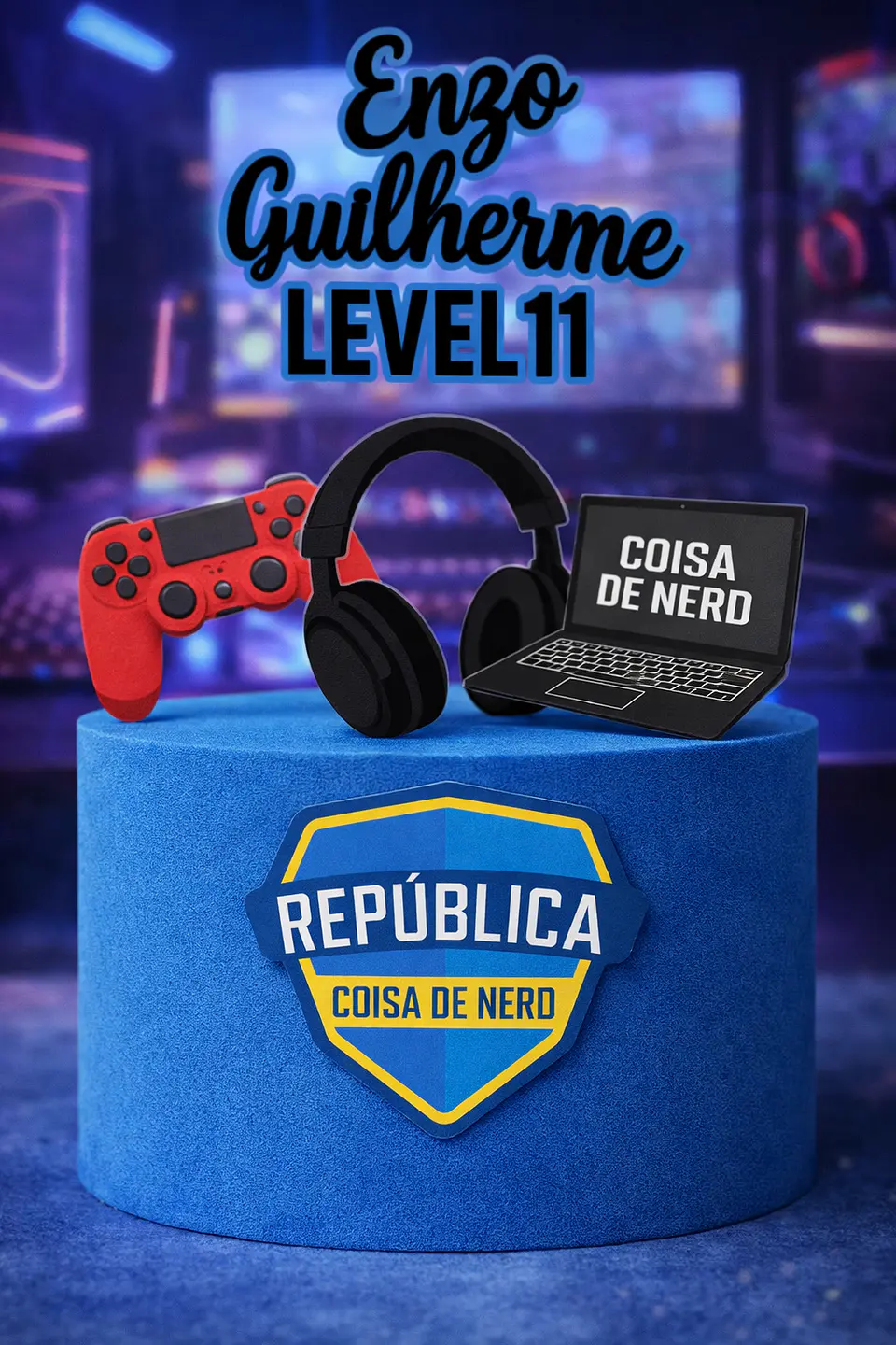 Arquivo de Corte Topo de Bolo Republica Nerd 2 1