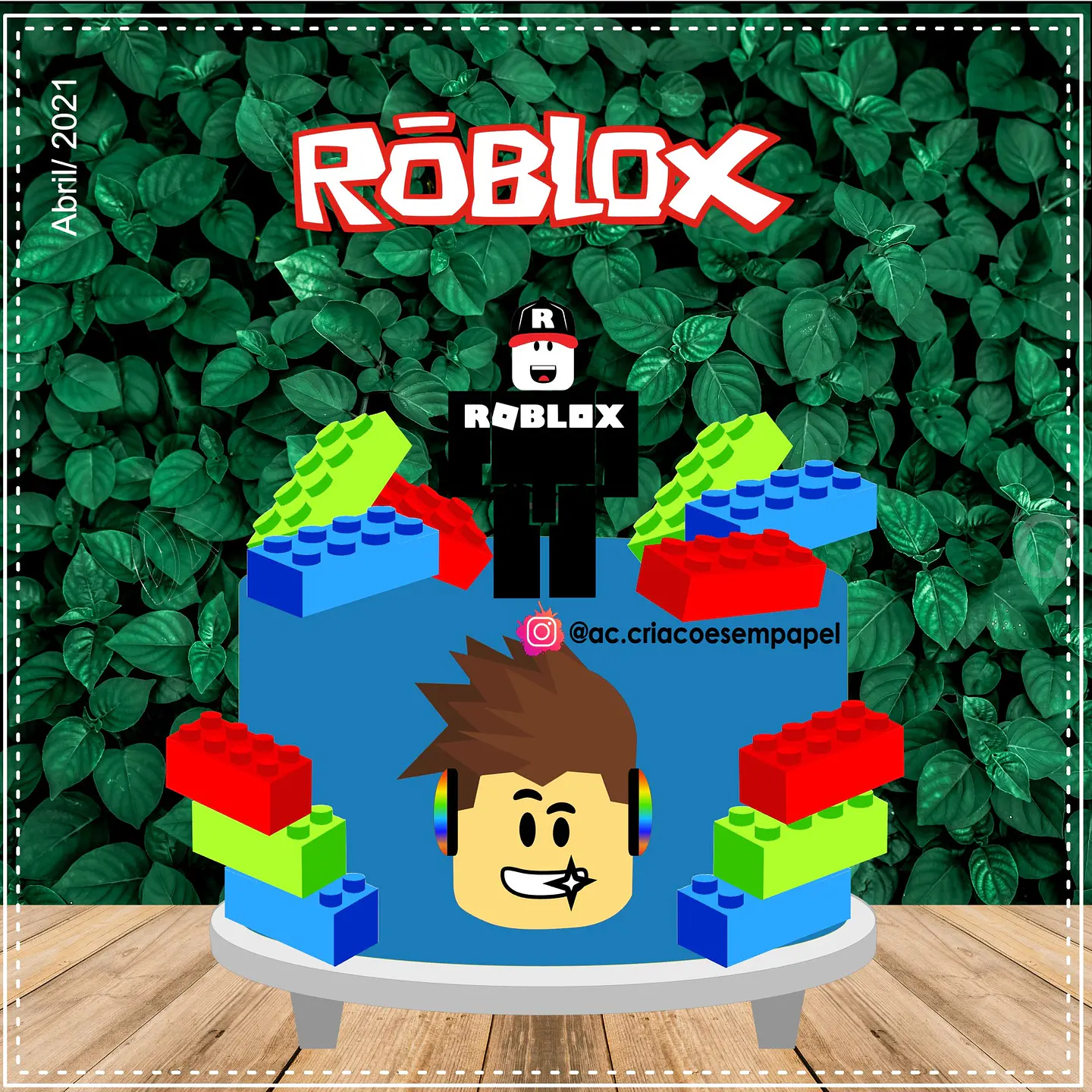 Arquivo de Corte Topo de Bolo Roblox 5 1