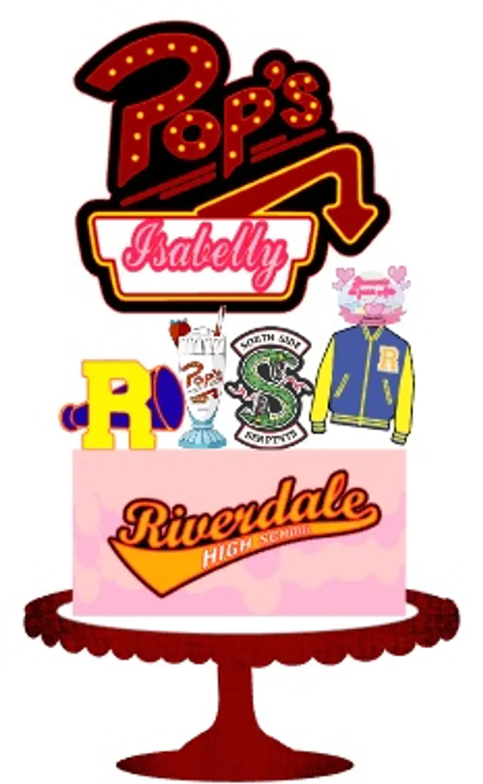 Arquivo de Corte Topo de Bolo Riverdale 3 1
