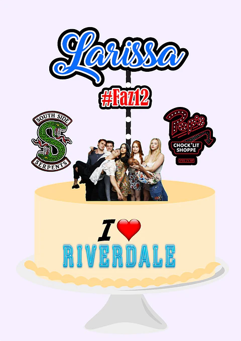 Arquivo de Corte Topo de Bolo Riverdale 1