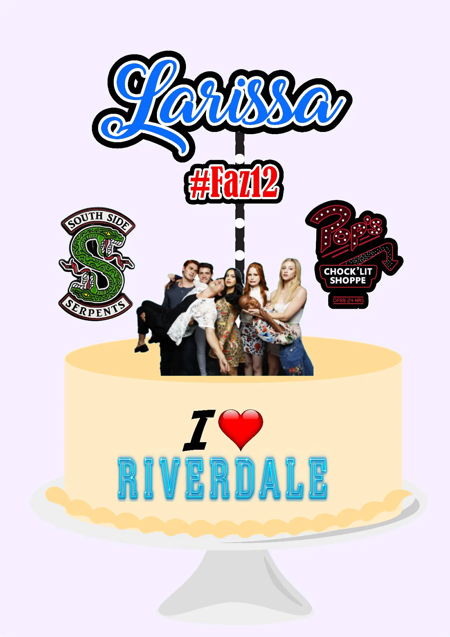 Arquivo de Corte Topo de Bolo Riverdale 1 1