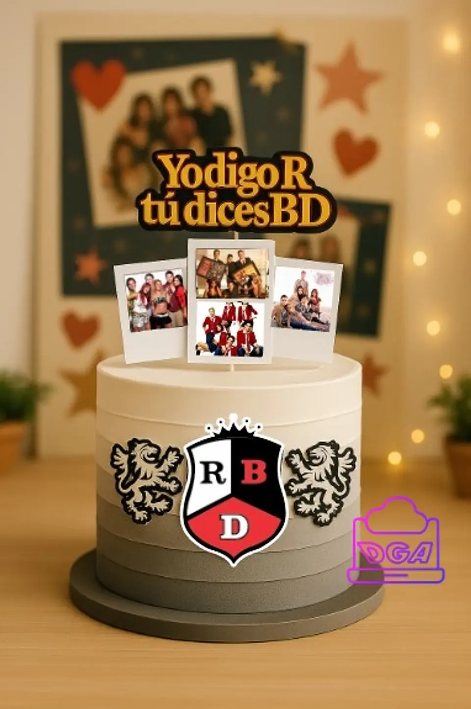 Arquivo de Corte Topo de Bolo Rebeldes - RBD 2 1