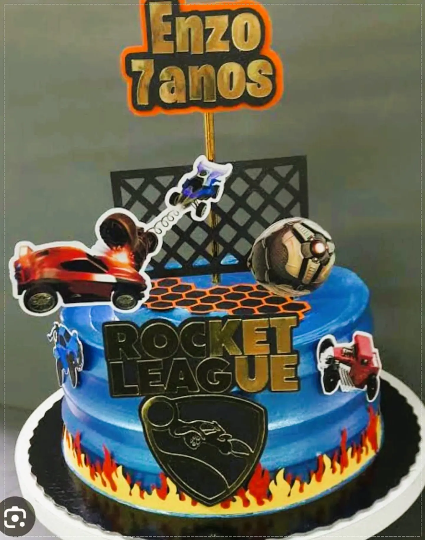 Arquivo de Corte Topo de Bolo Rocket League 2 1