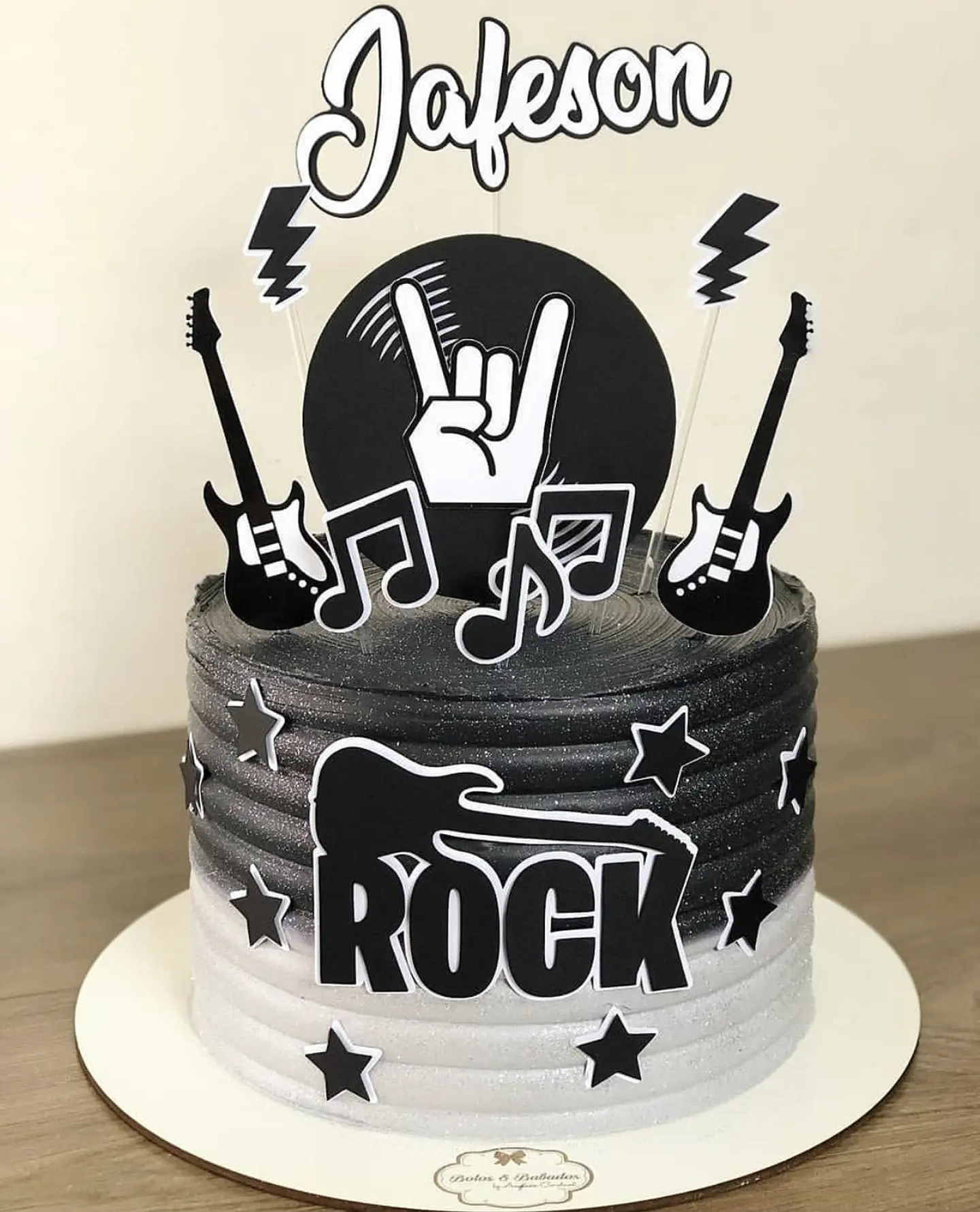 Arquivo de Corte Topo de Bolo Rock 7 1