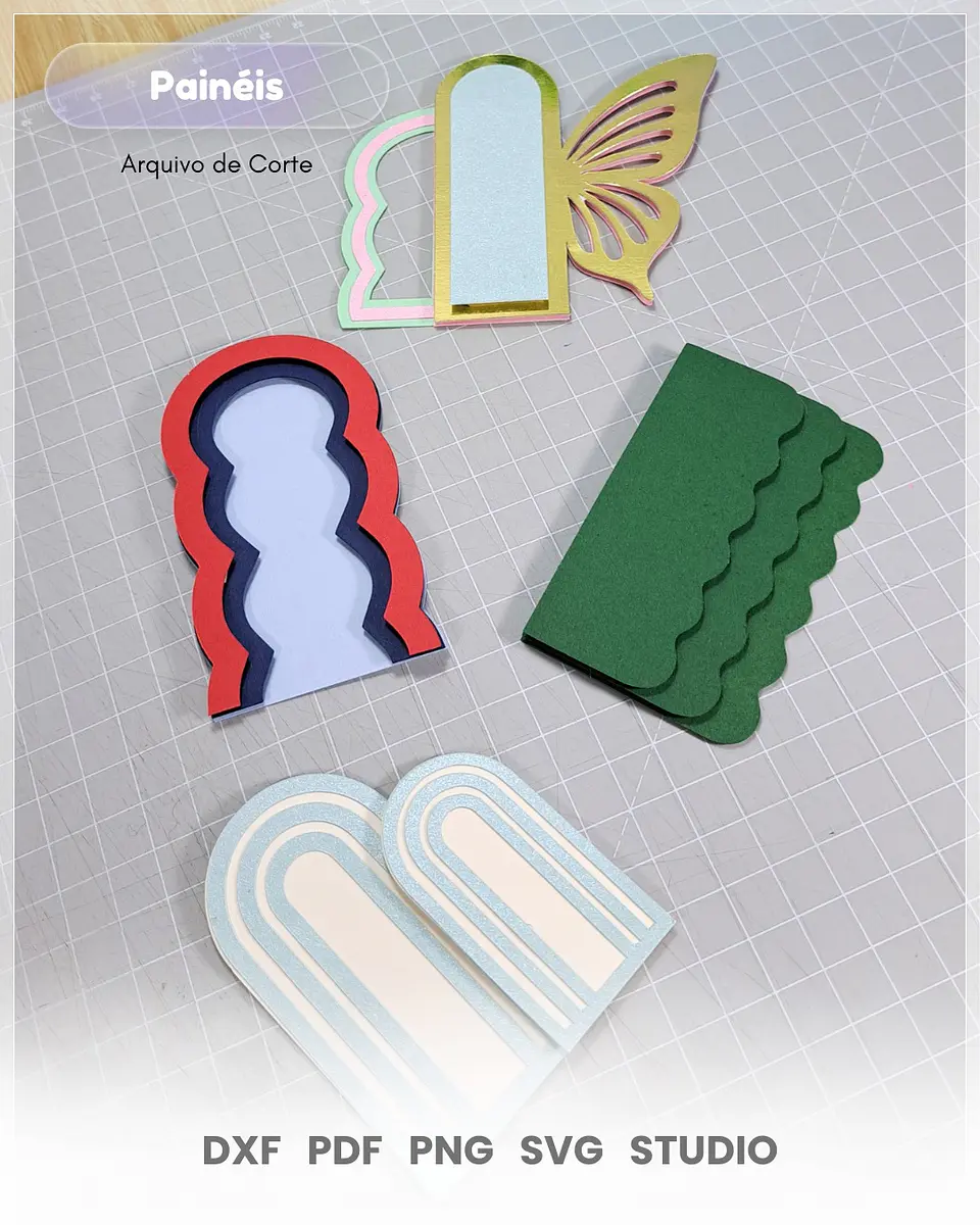 Arquivo de Corte Topo de Bolo Painel Arco 9 1