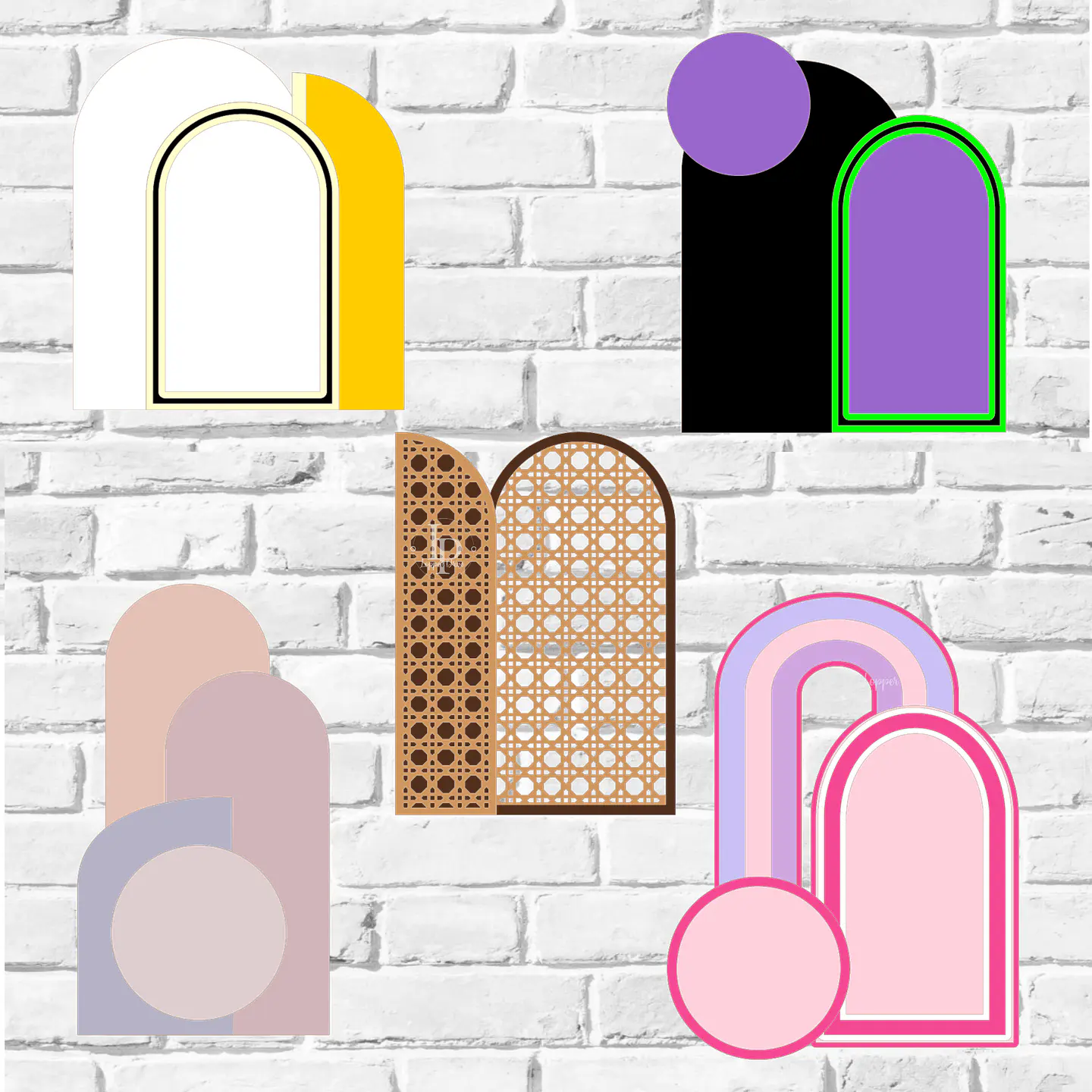 Arquivo de Corte Topo de Bolo Painel Arco 1 1