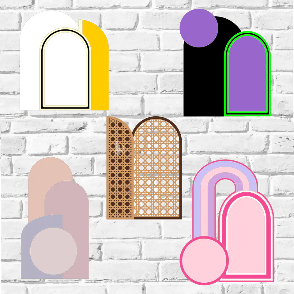 Arquivo de Corte Topo de Bolo Painel Arco 1 1