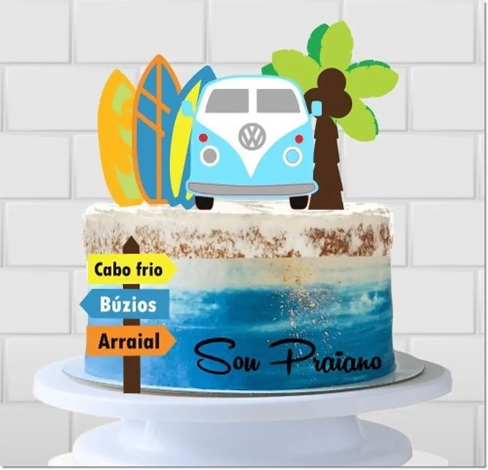 Arquivo de Corte Topo de Bolo Praia Verão 16 1