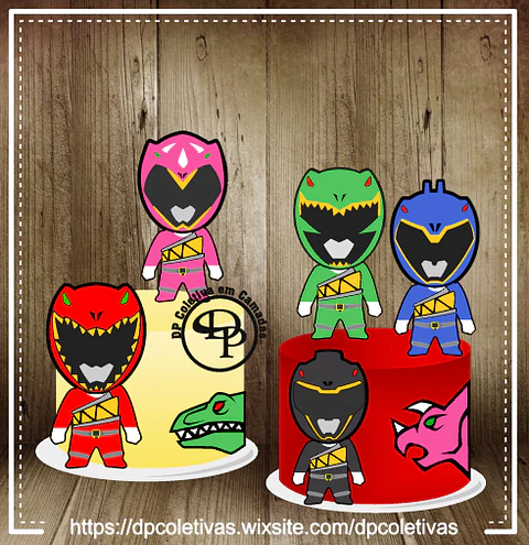 Arquivo de Corte Topo de Bolo Power Rangers 2