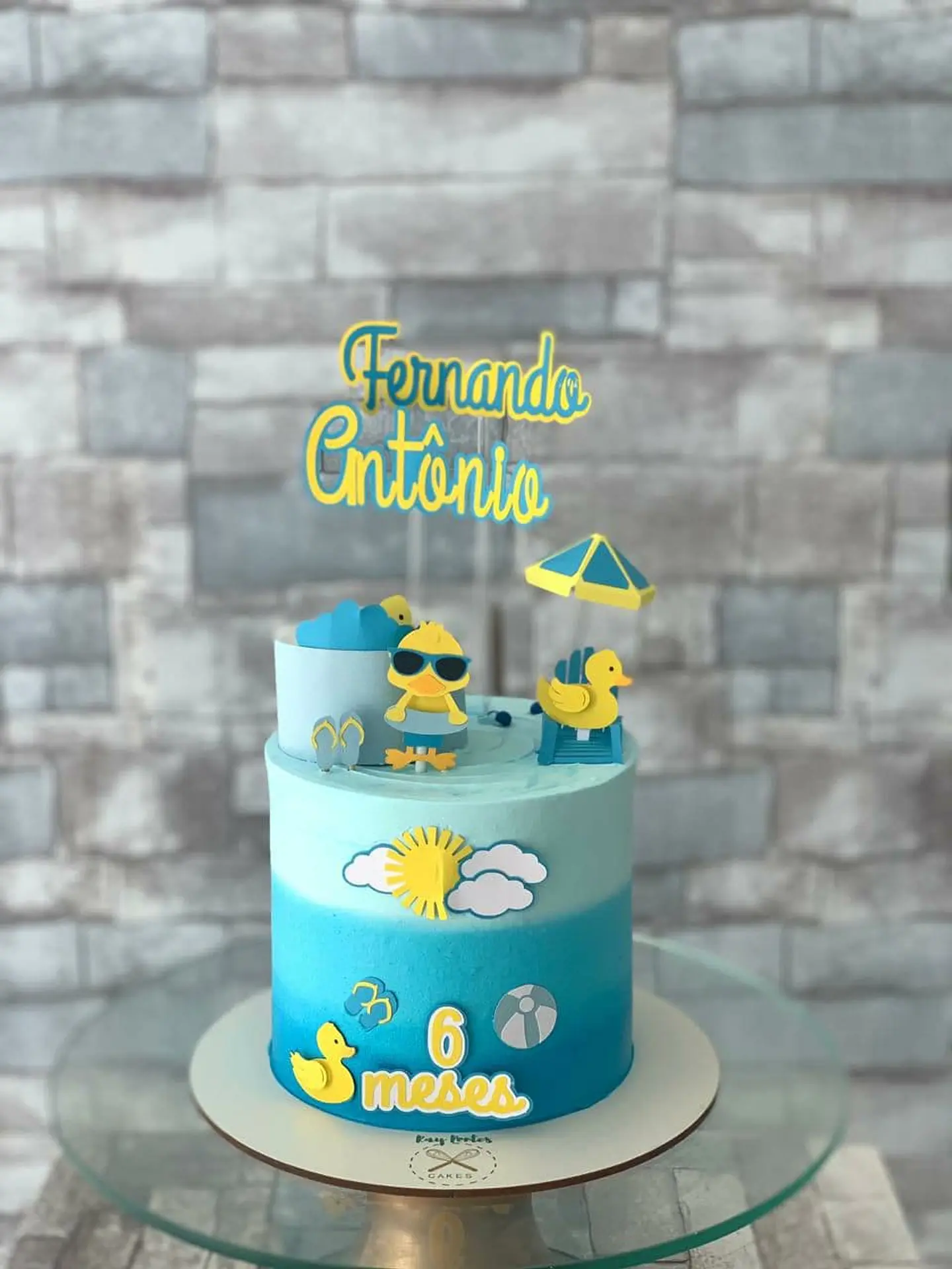 Arquivo de Corte Topo de Bolo Patinha Patinho Amarelo 7 1