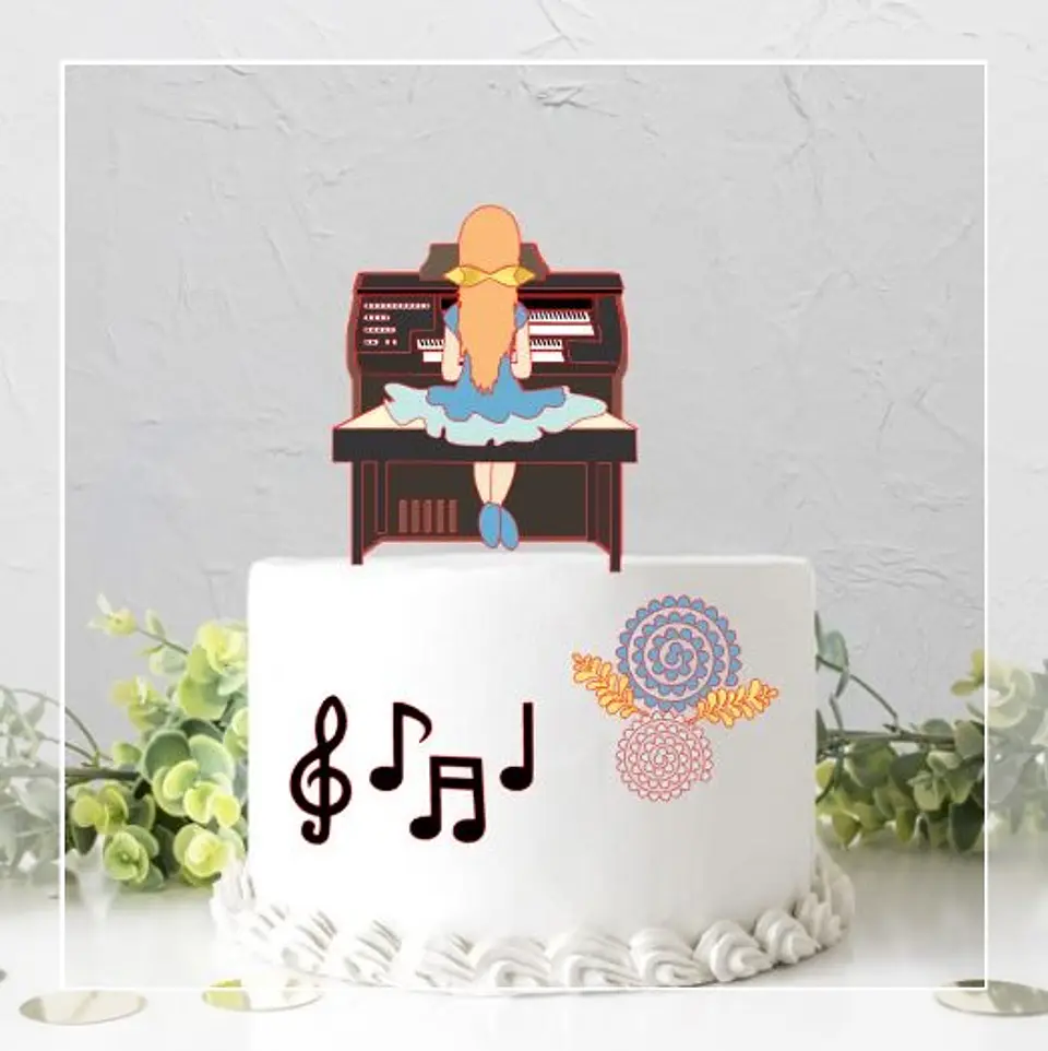 Arquivo de Corte Topo de Bolo Piano Pianista 1 1