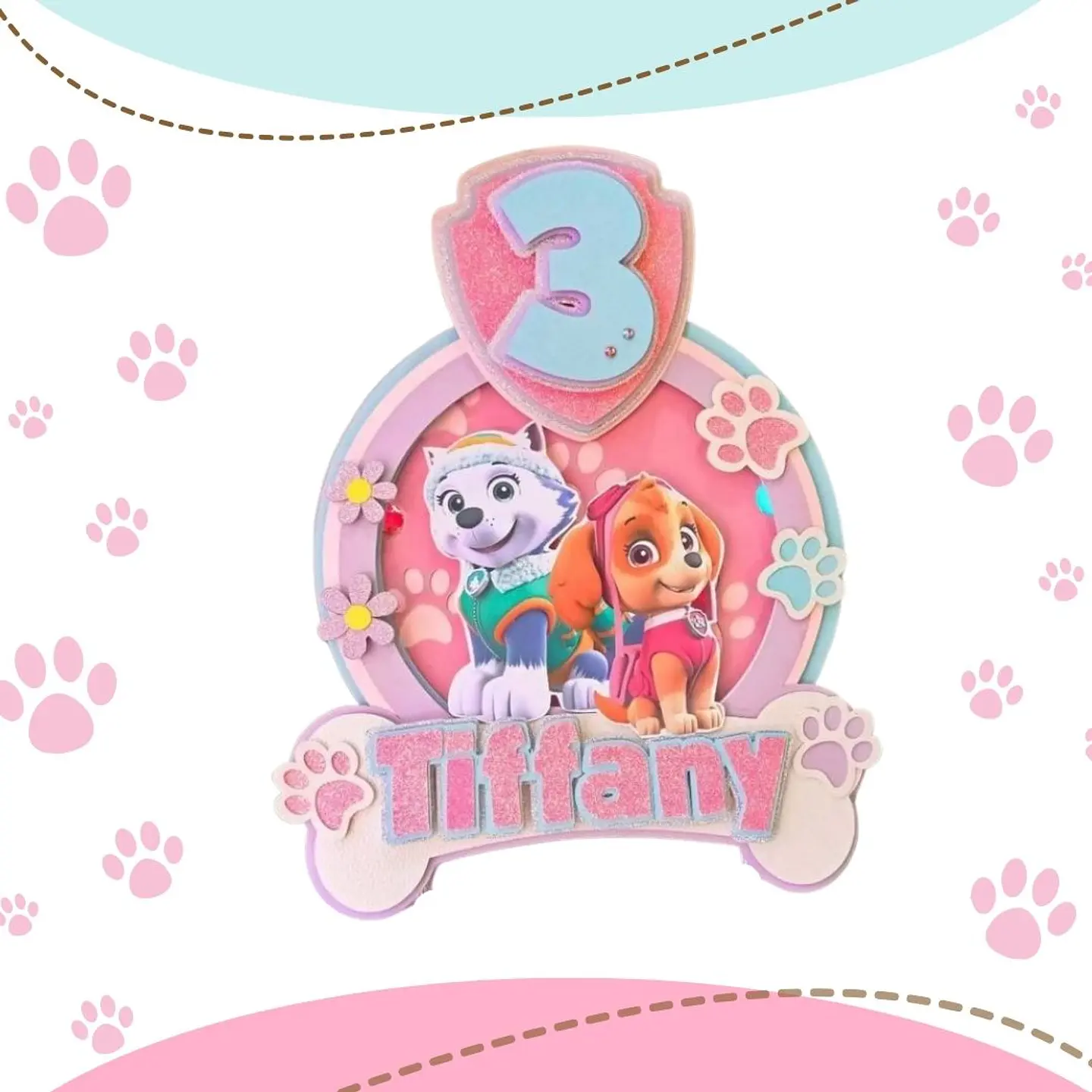 Arquivo de Corte Topo de Bolo Patrulha Canina Menina 24 1