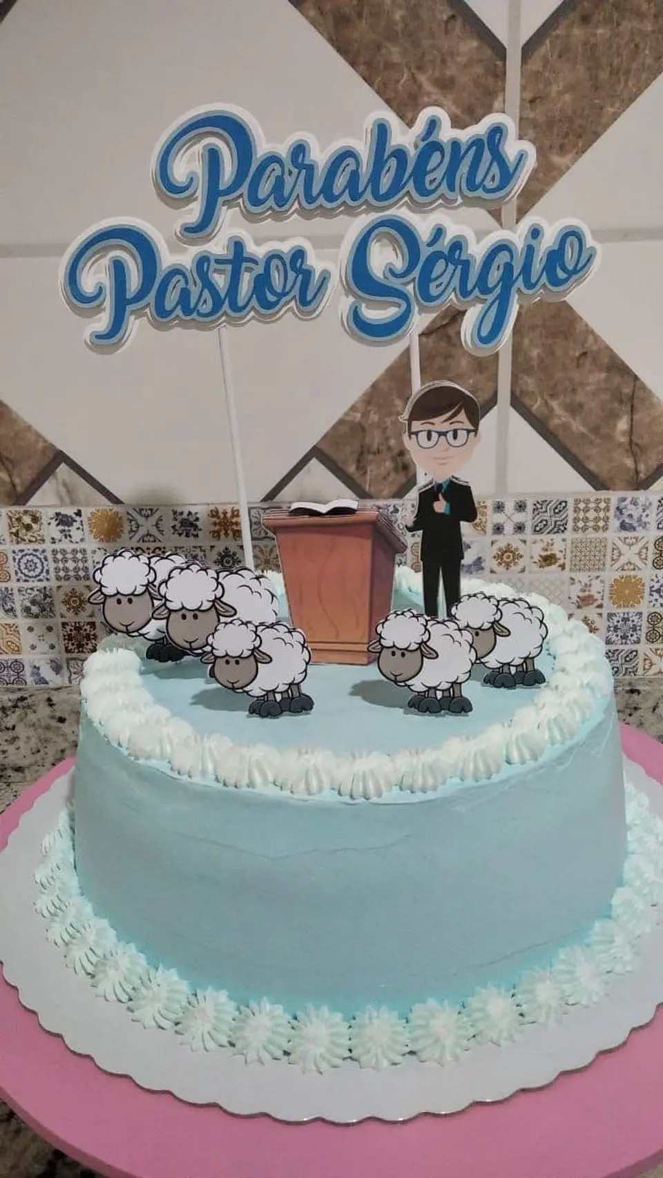 Arquivo de Corte Topo de Bolo Pastor Bispo 2 1