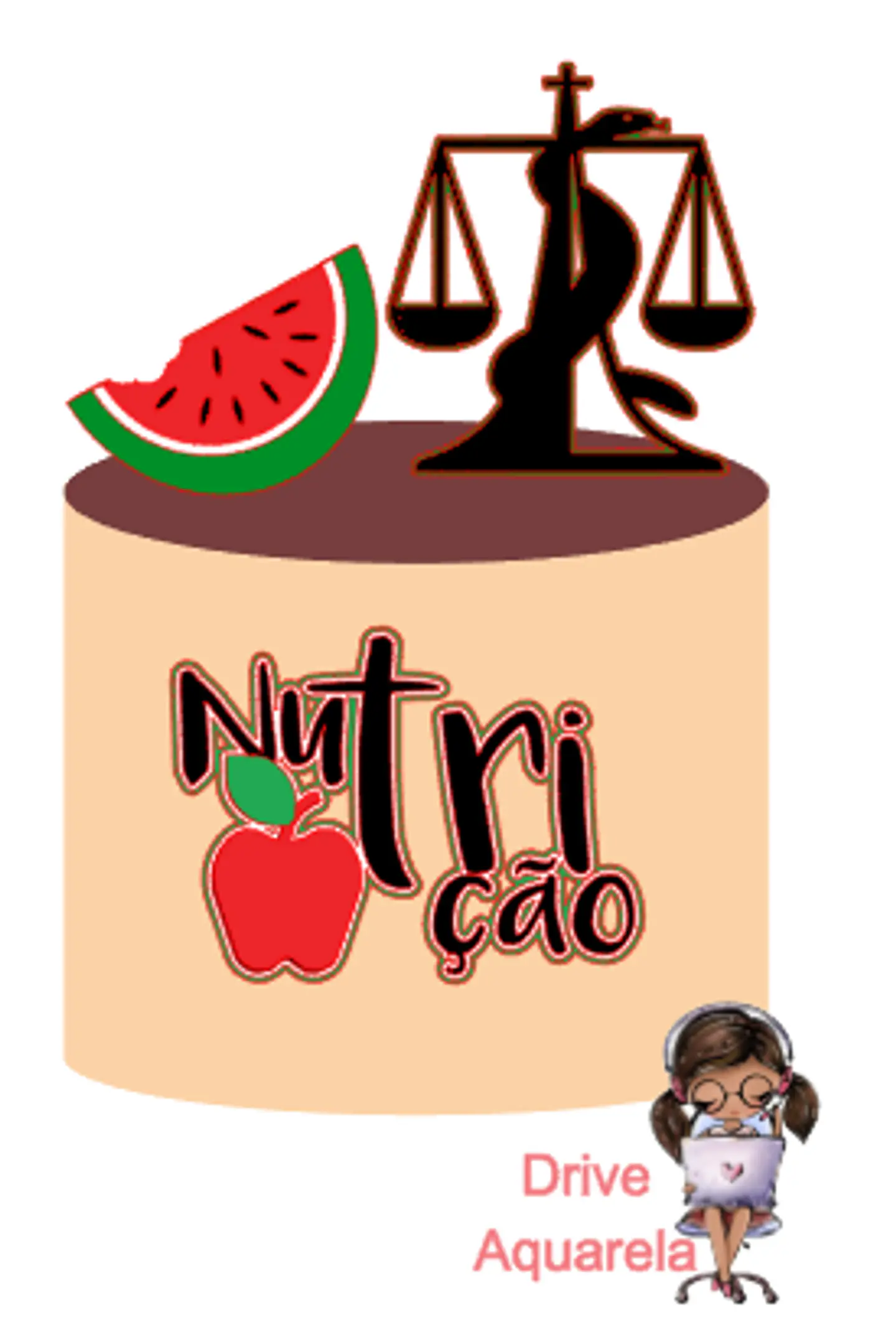 Arquivo de Corte Topo de Bolo Profissões Nutricionista 5 1