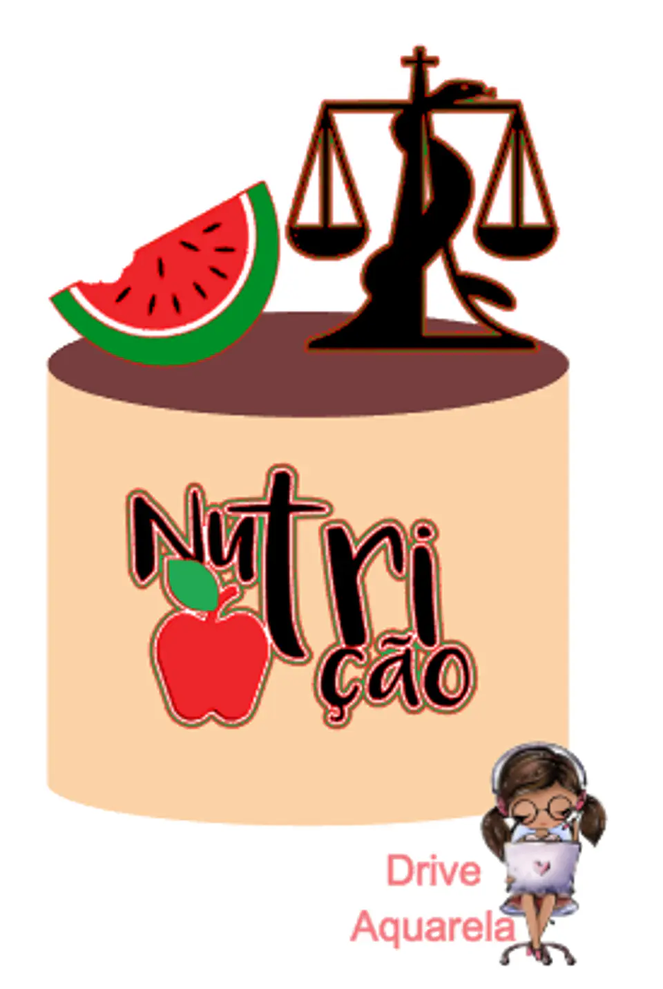 Arquivo de Corte Topo de Bolo Profissões Nutricionista 5 1