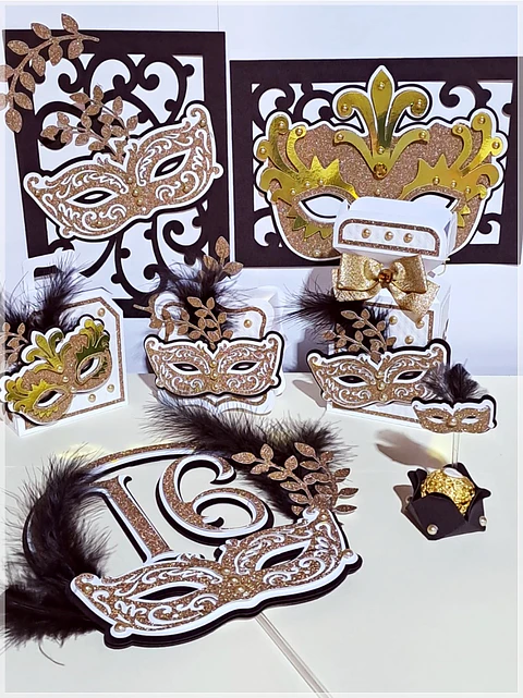 Arquivo de Corte Kit Festa Baile de Máscaras 1
