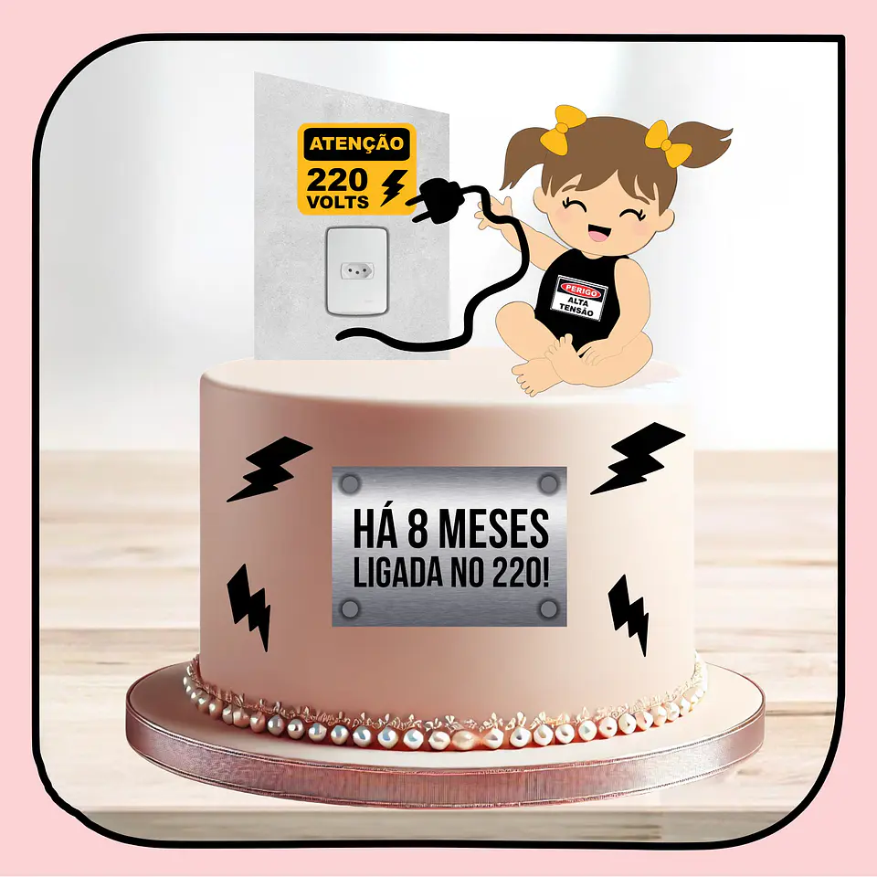 Arquivo de Corte Topo de Bolo Profissões Eletricista 10 1