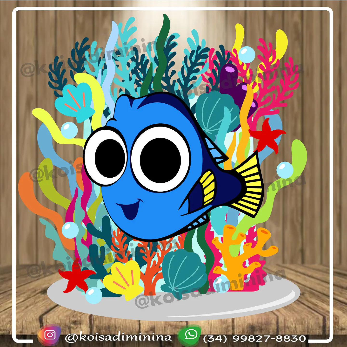 Arquivo de Corte Topo de Bolo Procurando Dory 1 1