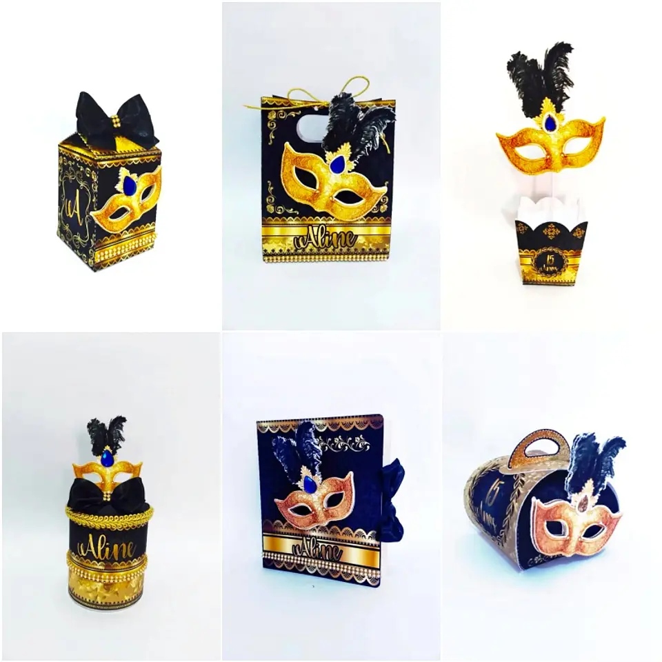 Arquivo de Corte Kit Festa Baile de Máscaras 3 1
