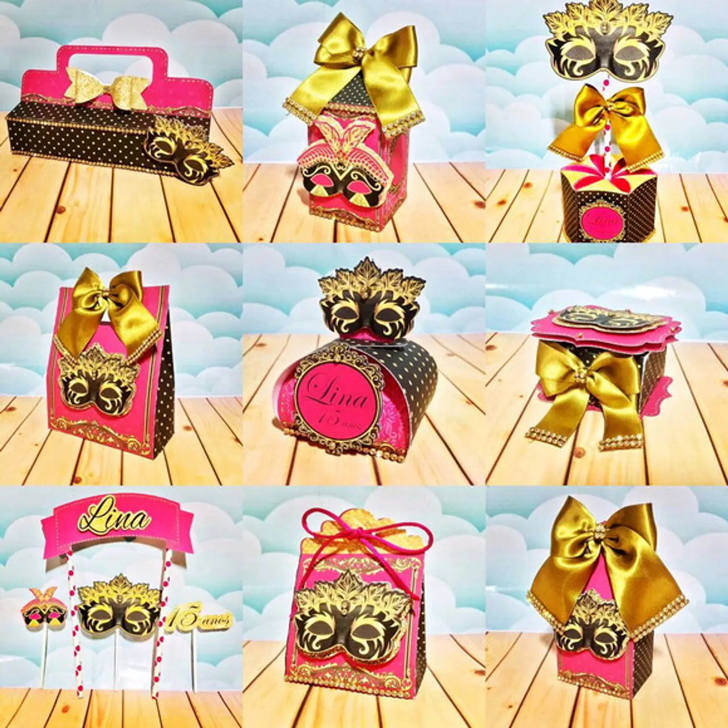 Arquivo de Corte Kit Festa Baile de Máscaras 2 1