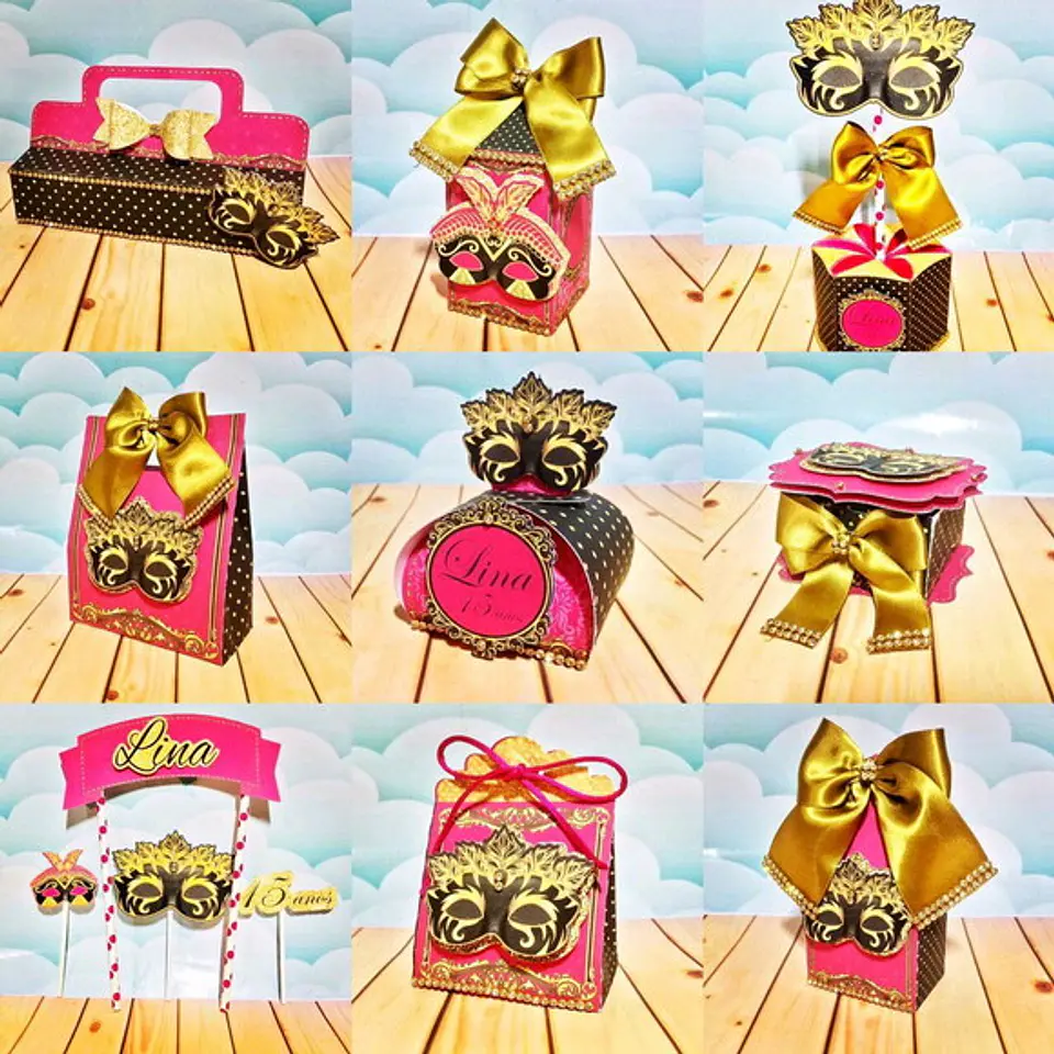 Arquivo de Corte Kit Festa Baile de Máscaras 2 1