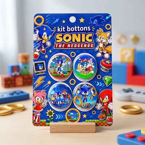 Arquivo de Corte Bottons Sonic 39